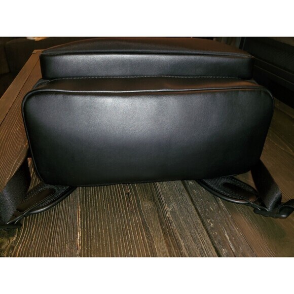 Michael Kors Backpack Black Nylon Leather Trim Travel School Bag - Picture 5 of 10